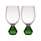 Set 2 pahare pentru vin, Zhara Emerald - SIMONA'S COOKSHOP
